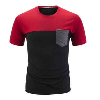 Tricou casual barbatesc cu buzunar in mai multe culori