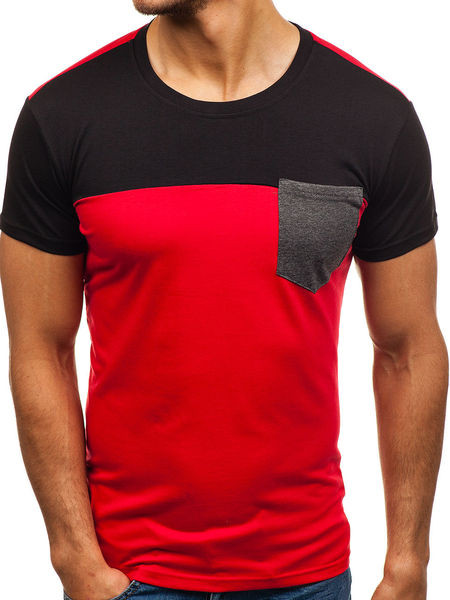 Tricou casual barbatesc cu buzunar in mai multe culori