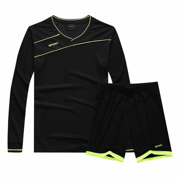 Set sport barbati din doua parti - bluza cu maneci lungi si pantaloni scurti in mai multe culori