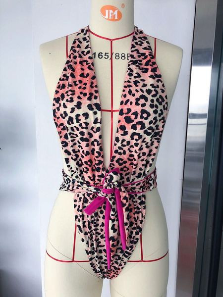 NOU costum de baie intreg de dama cu model leopard