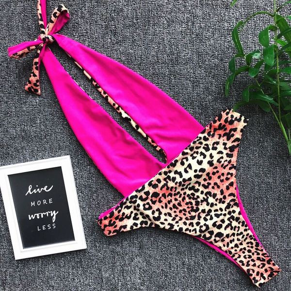 NOU costum de baie intreg de dama cu model leopard