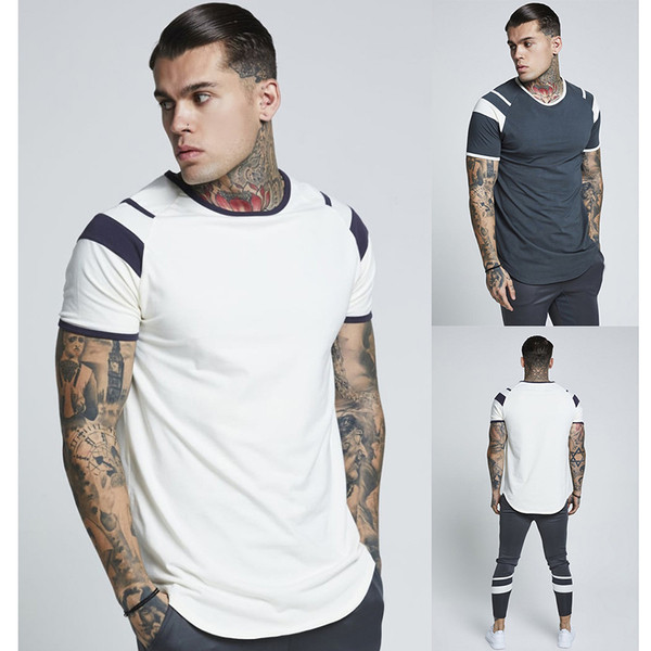 Korszerű férfi póló O-nyakkal, két színben