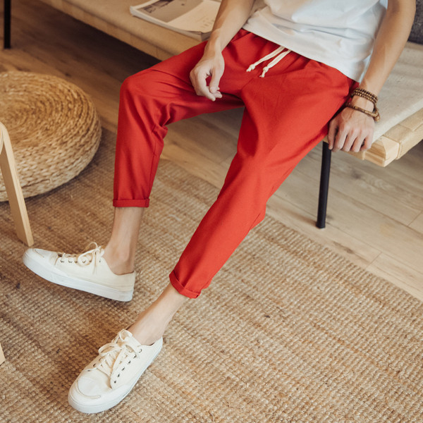 Tavaszi férfi nadrág 9/10 hosszban több színben