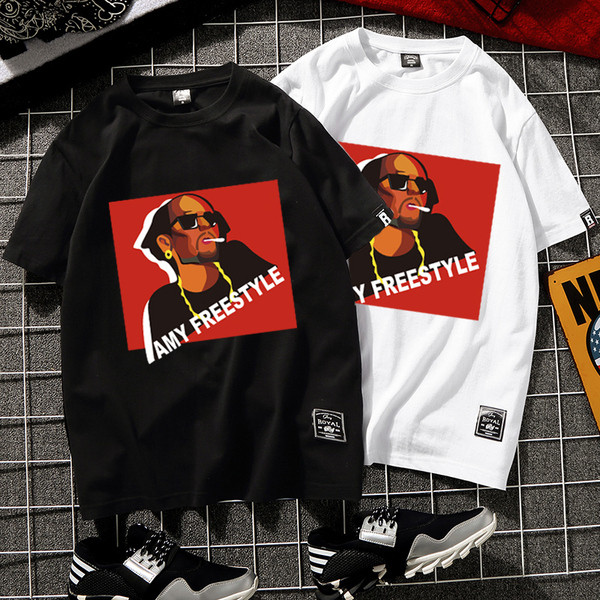 Tricou modern pentru bărbați cu aplicare de culoare în două culori