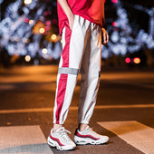 Pantaloni sport și casual pentru bărbați în alb-negru