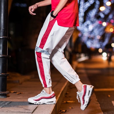 Pantaloni sport și casual pentru bărbați în alb-negru