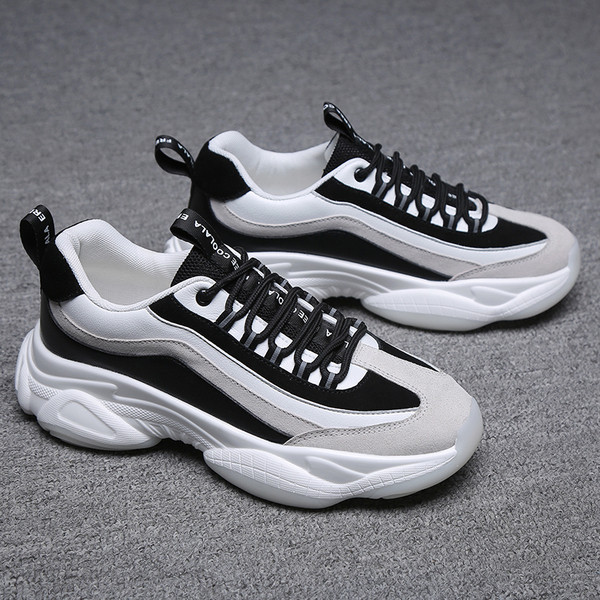 Új, vastag talpú férfi tornacipő két színben