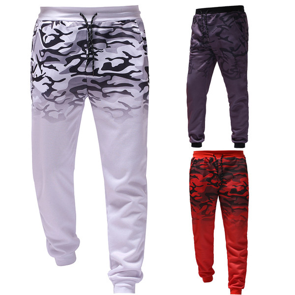 Αθλητικά καθημερινά εσώρουχα ανδρικά με σχέδια καμουφλάζ σε λευκό, γκρι και κόκκινο χρώμα