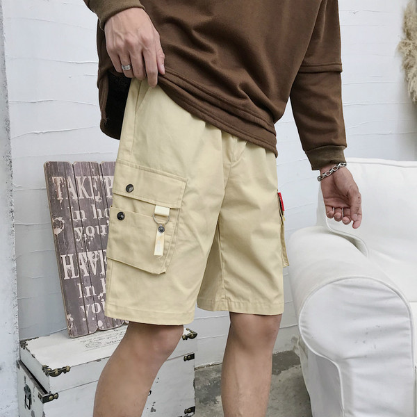 Pantaloni scurți moderni pentru bărbați cu buzunare și cravate în diferite culori
