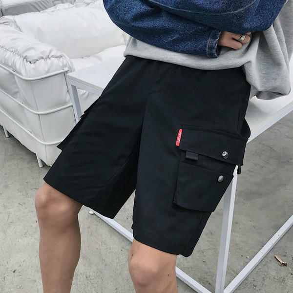 Pantaloni scurți moderni pentru bărbați cu buzunare și cravate în diferite culori