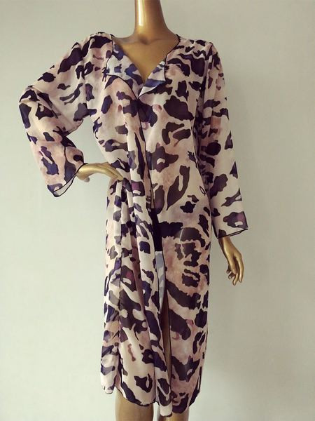 Pareo de dama modern cu model leopard