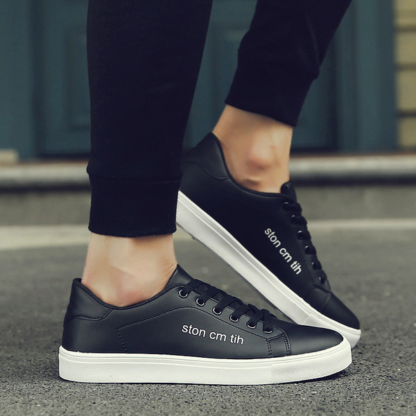 Adidasi moderni pentru barbati in trei culori din piele ecologica