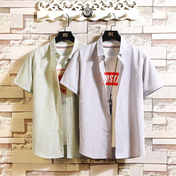 Model modern de cămașă pentru bărbați în două culori