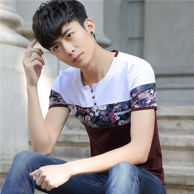 Modern férfi póló gombokkal három színben