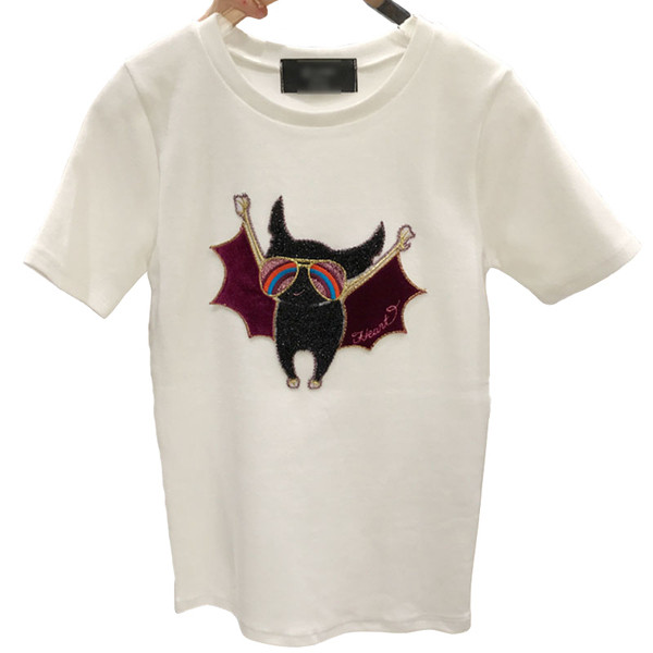 Tricou elegant de damă cu broderie în trei culori