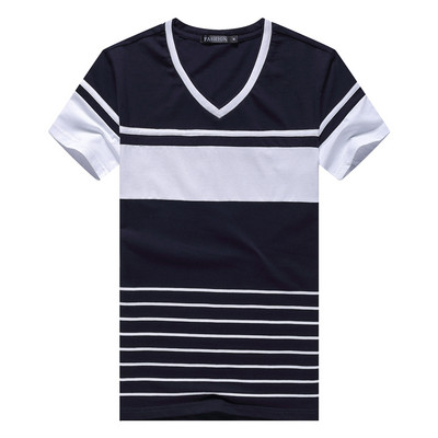 Aktuális V-nyakú férfi póló, két színben