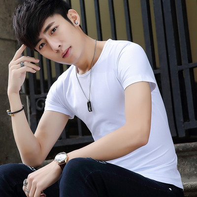 Rövid ujjú férfi póló - sima modell három színben