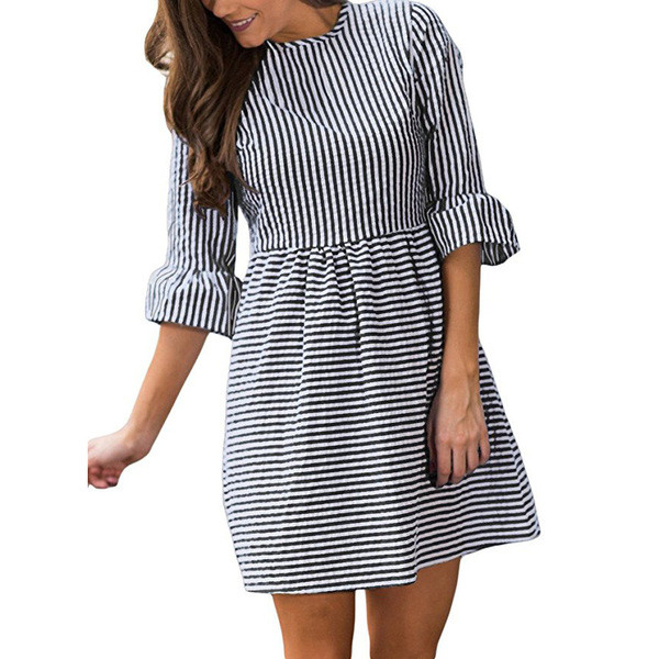 Νέο μοντέρνο ντυμένο φόρεμα φόρεμα με μανίκι λωτού σε διάφορα χρώματα