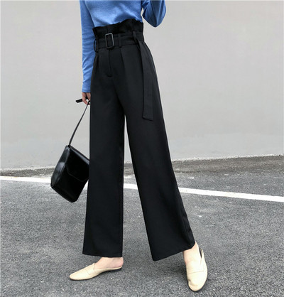 Stílusos női széles nadrág, magas derékkal, két színben