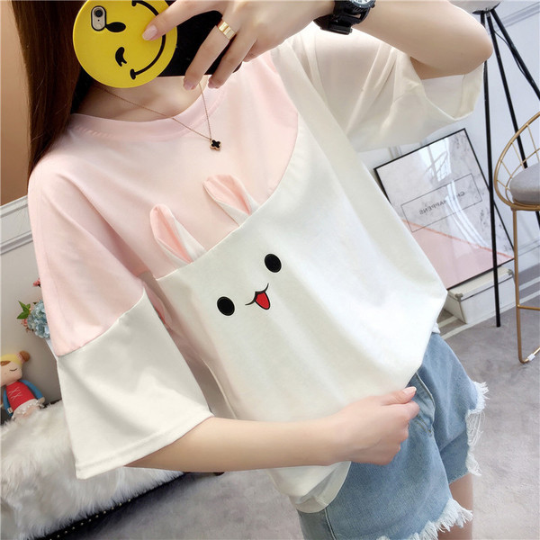 Γυναικεία T-shirt με ανοιχτό μαύρο και μαύρο χρώμα