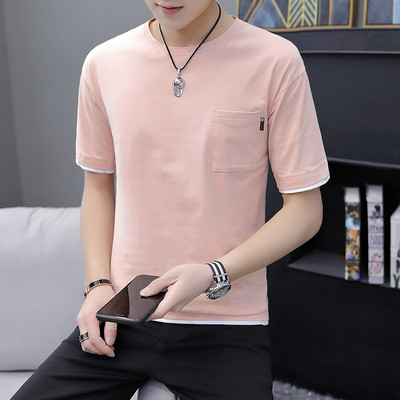 Modern férfi póló zsebbel három színben