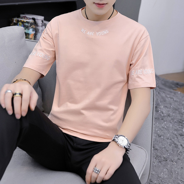 Alkalmi férfi póló három színben felirattal