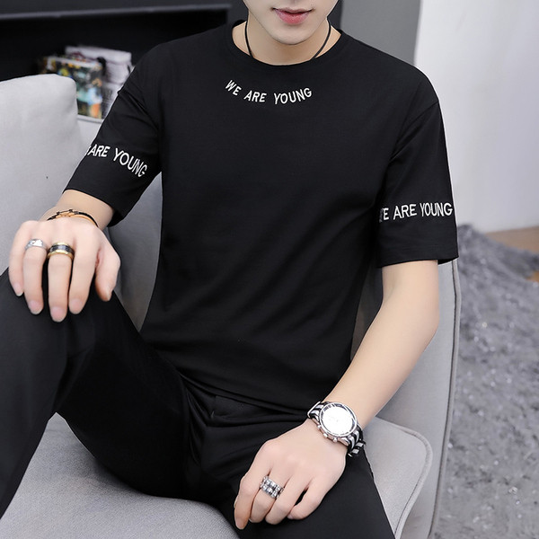 Alkalmi férfi póló három színben felirattal