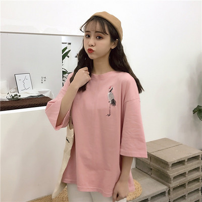 Stílusos női póló több színben hímzéssel