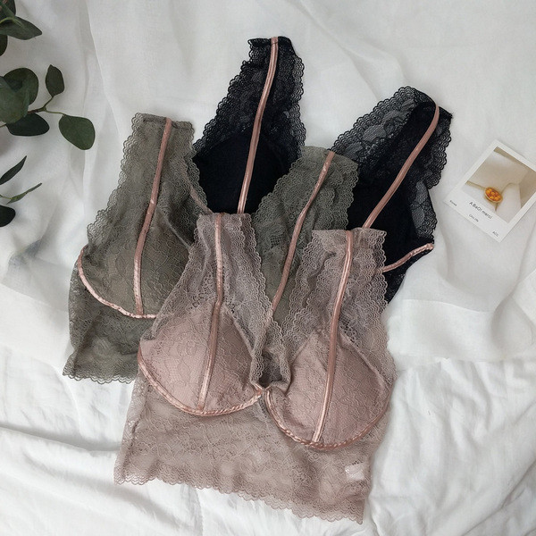 Bustiera de dama eleganta din dantela in trei culori