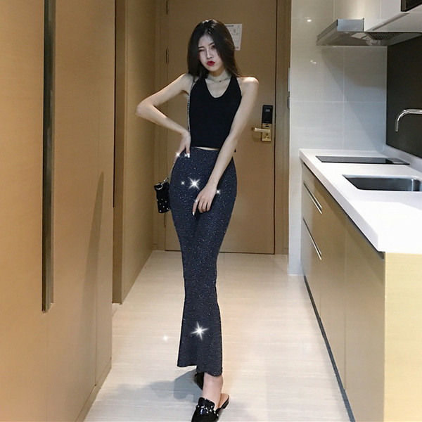 Maiou scurt pentru femei Daily, în negru și roșu