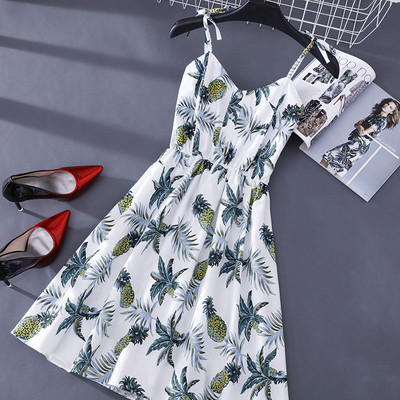 Nyári női ruha vékony pántokkal több színben