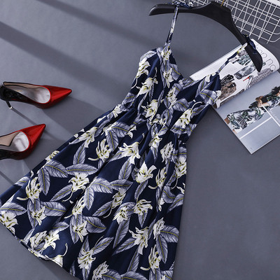 Nyári női ruha vékony pántokkal több színben