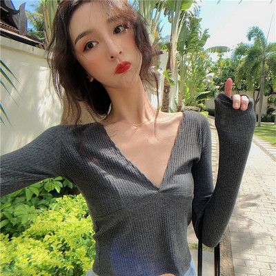 Lezser női blúz három színben V-nyakkal