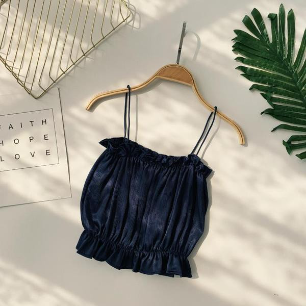 Top de dama actual cu bretele subtiri in mai multe culori