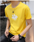 Alkalmi férfi póló rátéttel, négy színben