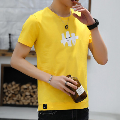 Alkalmi férfi póló rátéttel, négy színben