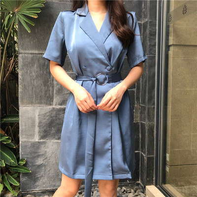 Rochie de dama eleganta cu curea in mai multe culori