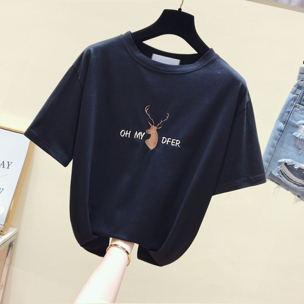 Tricou casual dama cu decolteu O in trei culori