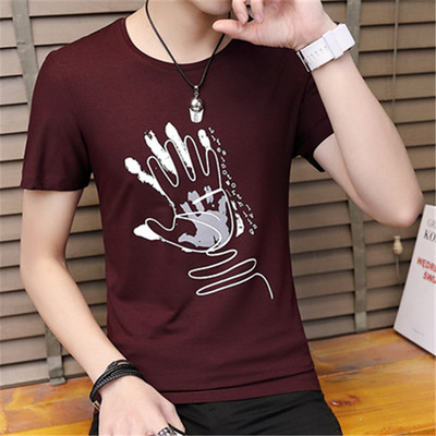 Férfi póló rátéttel és O-nyakú - három színben