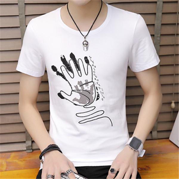 Férfi póló rátéttel és O-nyakú - három színben