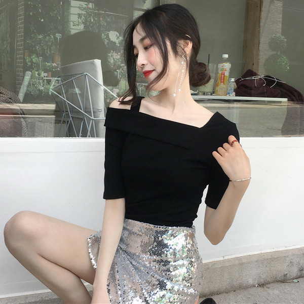 Lezser női blúz rövid ujjal, két színben