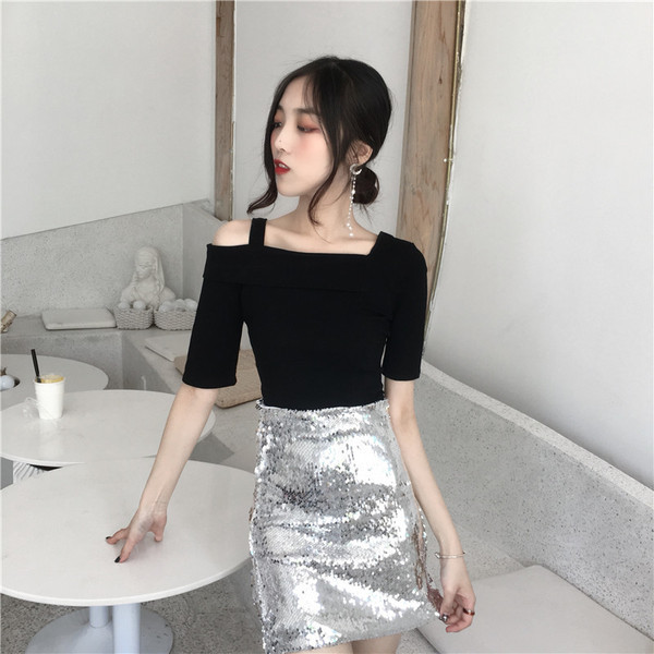 Lezser női blúz rövid ujjal, két színben