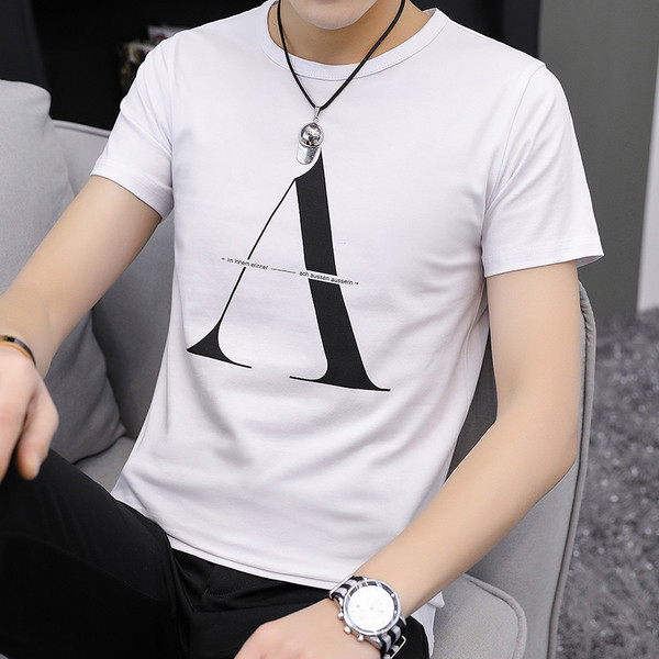 Tricou bărbătesc actual cu aplicație în trei culori