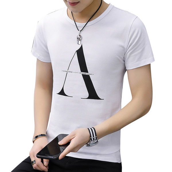 Tricou bărbătesc actual cu aplicație în trei culori