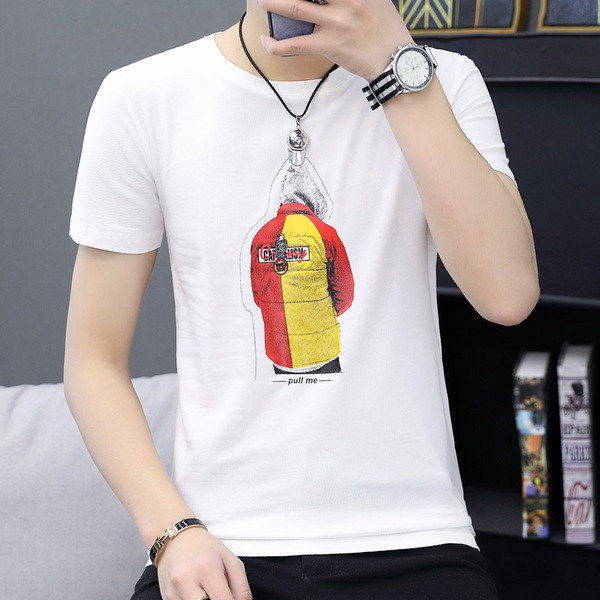 Rátétes, rövid ujjú férfi póló két színben