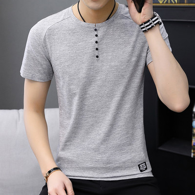 Modern férfi póló gombokkal, négy színben