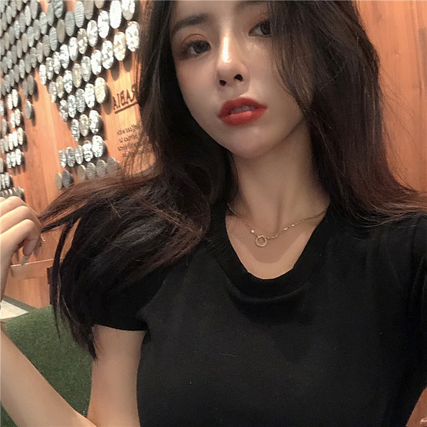 Tricou de dama modern cu cravate in trei culori