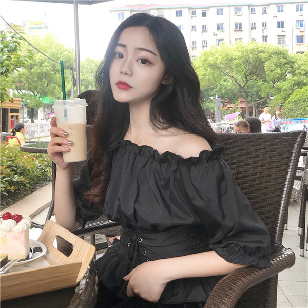 Alkalmi női blúz ejtett ujjal, két színben