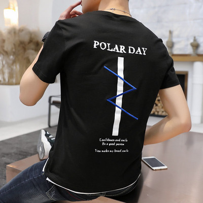 Férfi alkalmi póló négy színben felirattal