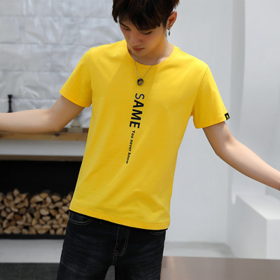 Férfi alkalmi póló négy színben felirattal